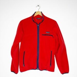 Patagonia Vintage Red Full-Zip Fleece Jacket Made in USA Men’s Medium